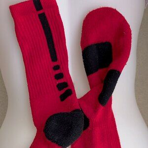 Nike Unisex Nike Elite Basketball Crew 1-Pair Pack University Red/Black/Black L